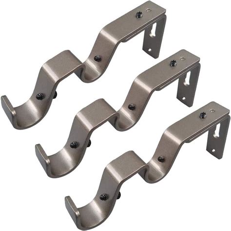 metal curtain rod bracket|heavy duty curtain rod brackets.